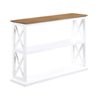 Console avec 2 étagères X-Panel Espresso / Driftwood Blanc / Noir