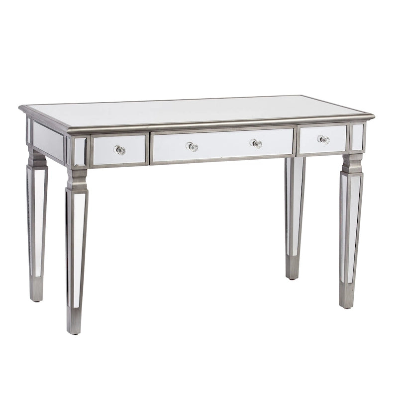Bureau / Coiffeuse Miroir Glam Argenté — 1 personne