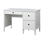 Bureau à 3 tiroirs de style Mid-Century Gris Anthracite / Menthe / Blanc / Bleu (1 personne)