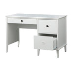 Bureau à 3 tiroirs de style Mid-Century Gris Anthracite / Menthe / Blanc / Bleu (1 personne)