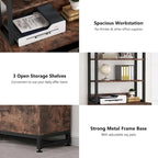 Classeur à 4 tiroirs avec serrure – Marron/Noir Vintage, Tout Noir, Blanc – Utilisateur unique