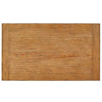 Table basse à pieds balustre en bois naturel / charbon de bois / blanc antique