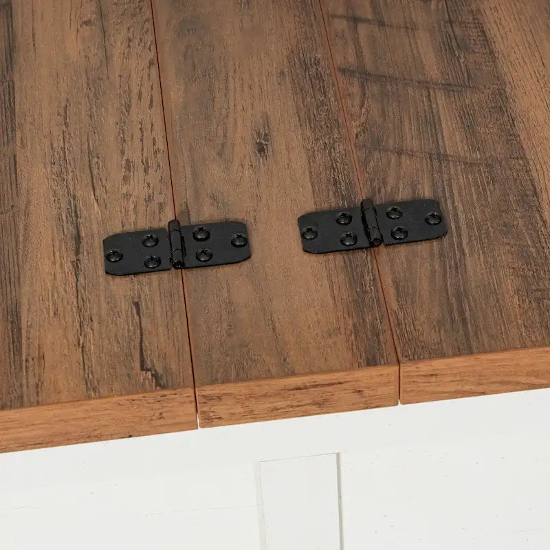 Table basse relevable avec rangement blanche/noire/grise, chêne rustique, pour 1 personne