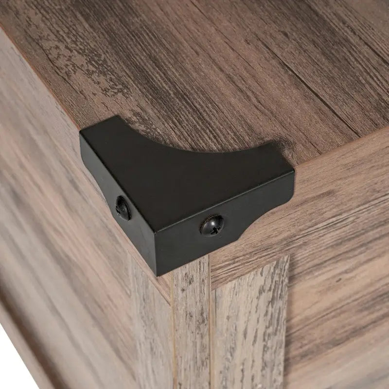 Table basse relevable avec rangement blanche/noire/grise, chêne rustique, pour 1 personne