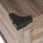 Table basse relevable avec rangement blanche/noire/grise, chêne rustique, pour 1 personne