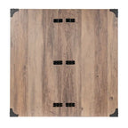 Table basse relevable avec rangement blanche/noire/grise, chêne rustique, pour 1 personne