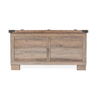 Table basse relevable avec rangement blanche/noire/grise, chêne rustique, pour 1 personne