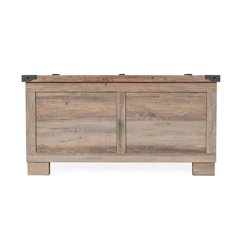 Table basse relevable avec rangement blanche/noire/grise, chêne rustique, pour 1 personne