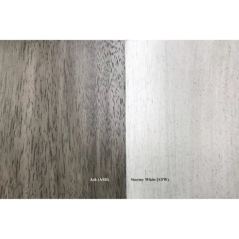 Ensemble de salle à manger 7 pièces Gris orageux et blanc cassé, 4 à 6 places