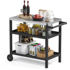 Patio Grill carts Moveable kitchen island