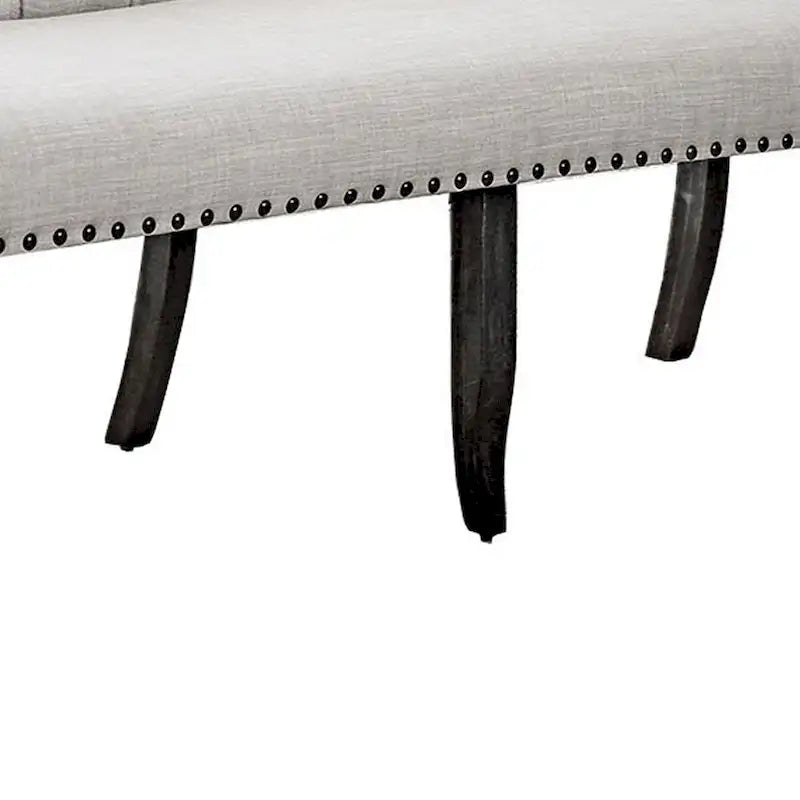 Banc long capitonné ivoire, un siège