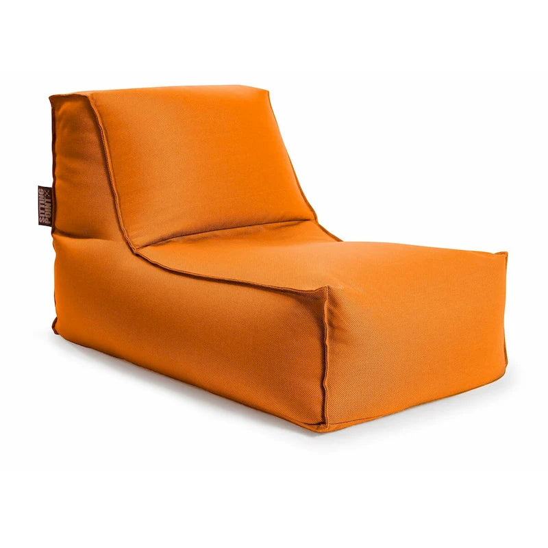 Chaise longue pouf d'intérieur/extérieur anthracite, 1 personne