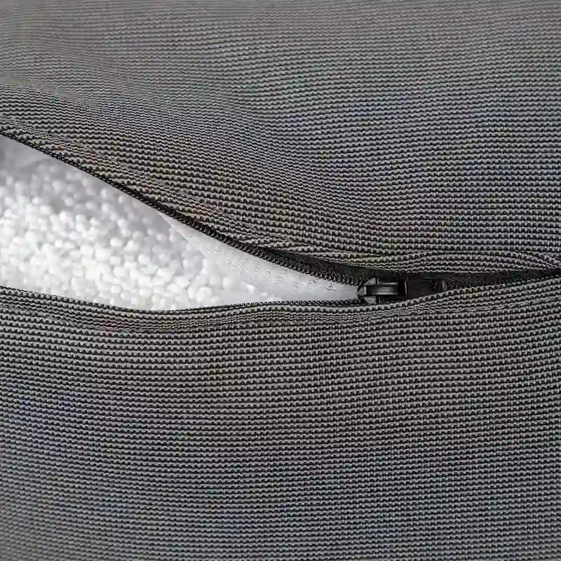 Chaise longue pouf d'intérieur/extérieur anthracite, 1 personne