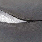 Chaise longue pouf d'intérieur/extérieur anthracite, 1 personne
