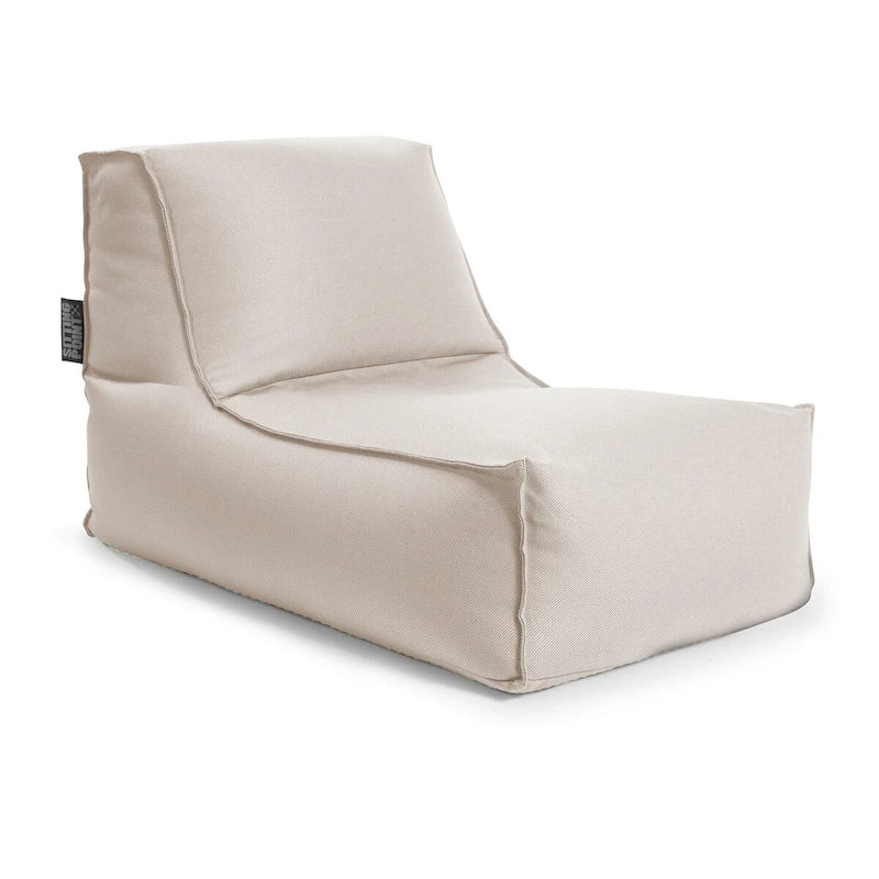 Chaise longue pouf d'intérieur/extérieur anthracite, 1 personne