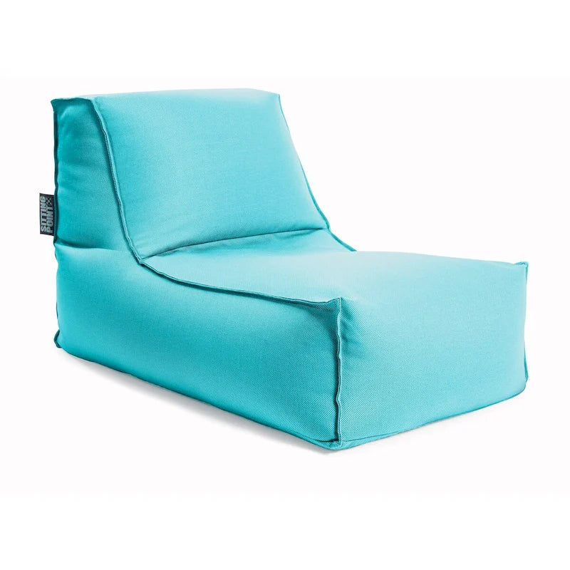 Chaise longue pouf d'intérieur/extérieur anthracite, 1 personne
