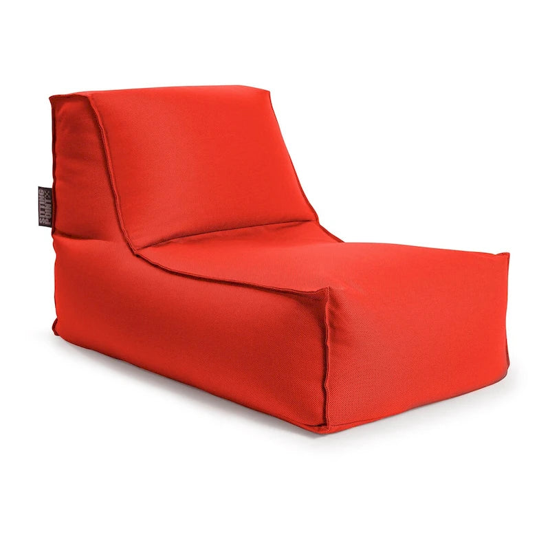 Chaise longue pouf d'intérieur/extérieur anthracite, 1 personne