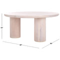 Table basse ronde – trépied à 3 pieds | Blanc délavé, noir, marron, bordeaux