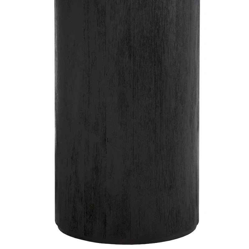 Table basse ronde – trépied à 3 pieds | Blanc délavé, noir, marron, bordeaux