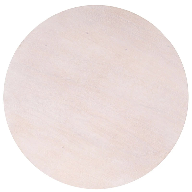 Table basse ronde – trépied à 3 pieds | Blanc délavé, noir, marron, bordeaux