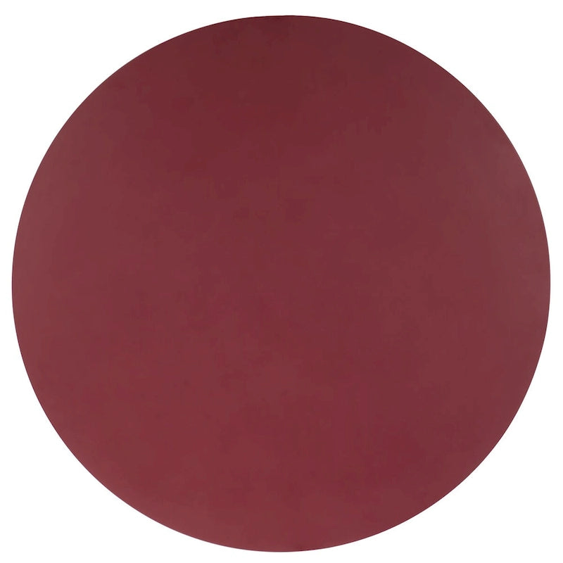 Table basse ronde – trépied à 3 pieds | Blanc délavé, noir, marron, bordeaux