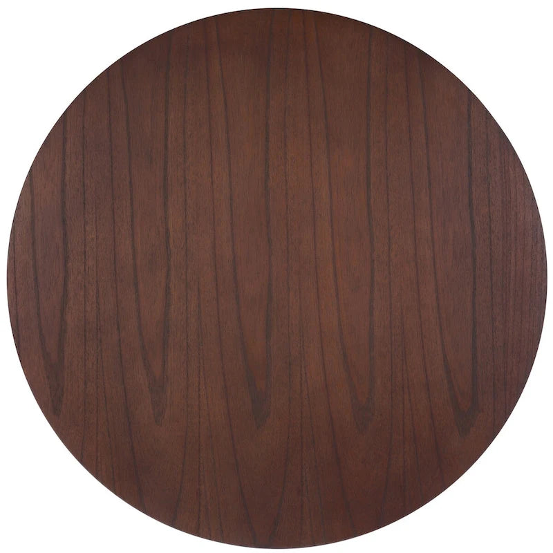 Table basse ronde – trépied à 3 pieds | Blanc délavé, noir, marron, bordeaux