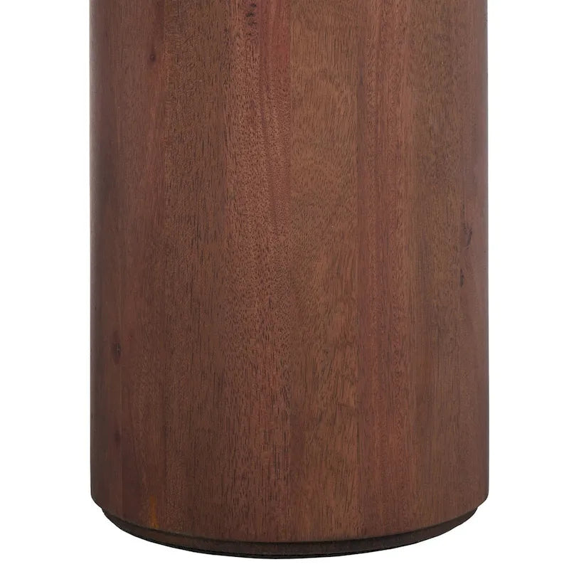 Table basse ronde – trépied à 3 pieds | Blanc délavé, noir, marron, bordeaux