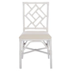 SAFAVIEH Maye Rattan Accent Chair with Cushion (Set of 2) - 18.5 W x 20.9 L x 35.8 H - 19Wx21Dx36H