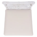 Fauteuil d'appoint en rotin noir/blanc et blanc avec coussin, lot de 2